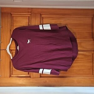 Victoria's Secret PINK varsity crew 3/4 sleeve top